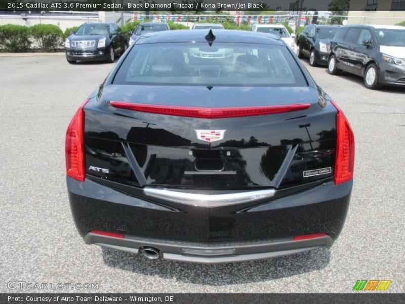 Black Diamond Tricoat / Kona Brown/Jet Black 2015 Cadillac ATS 3.6 Premium Sedan