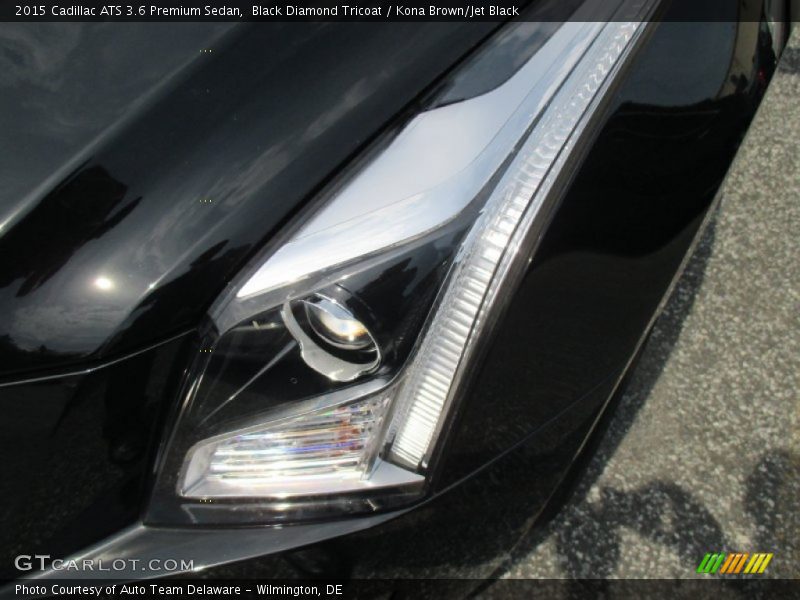 Black Diamond Tricoat / Kona Brown/Jet Black 2015 Cadillac ATS 3.6 Premium Sedan