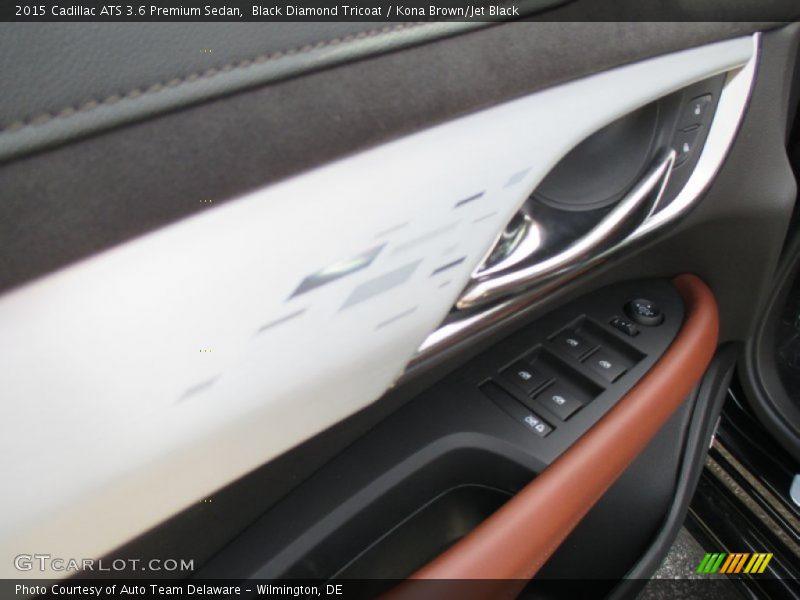 Black Diamond Tricoat / Kona Brown/Jet Black 2015 Cadillac ATS 3.6 Premium Sedan