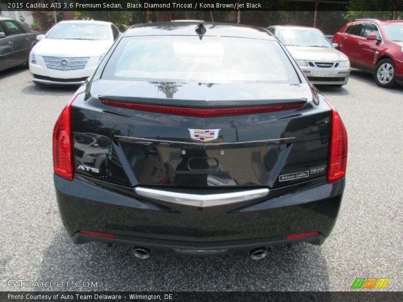 Black Diamond Tricoat / Kona Brown/Jet Black 2015 Cadillac ATS 3.6 Premium Sedan