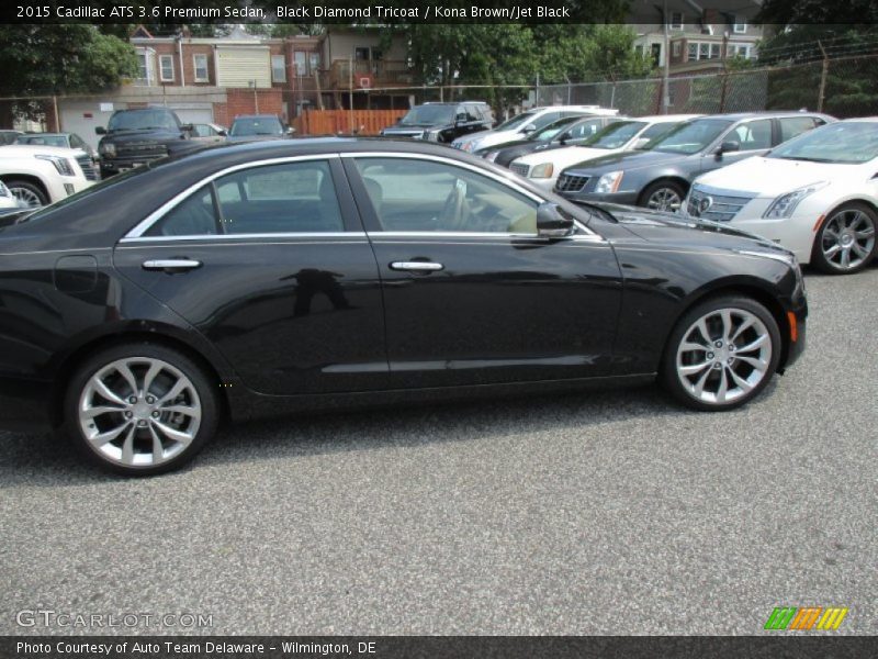 Black Diamond Tricoat / Kona Brown/Jet Black 2015 Cadillac ATS 3.6 Premium Sedan