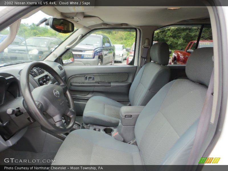 Cloud White / Sage 2002 Nissan Xterra XE V6 4x4