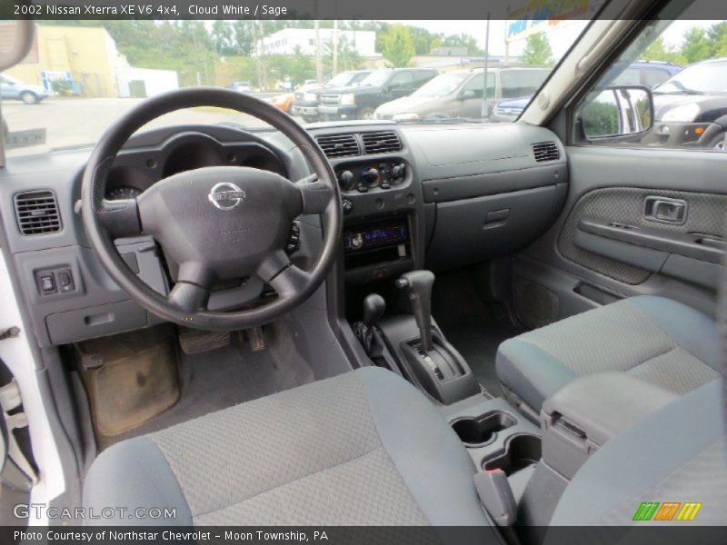 Cloud White / Sage 2002 Nissan Xterra XE V6 4x4