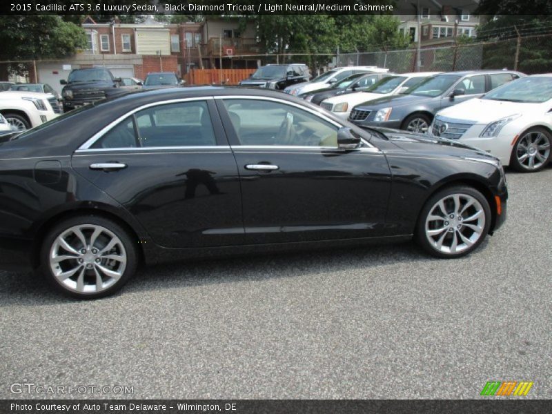 Black Diamond Tricoat / Light Neutral/Medium Cashmere 2015 Cadillac ATS 3.6 Luxury Sedan