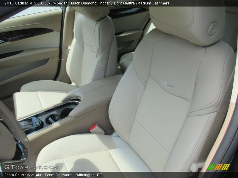 Black Diamond Tricoat / Light Neutral/Medium Cashmere 2015 Cadillac ATS 3.6 Luxury Sedan