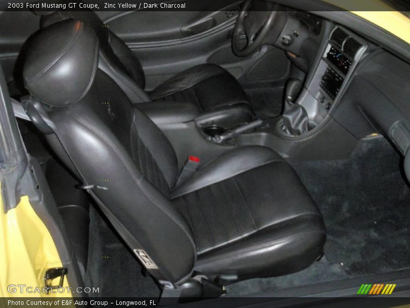 Zinc Yellow / Dark Charcoal 2003 Ford Mustang GT Coupe