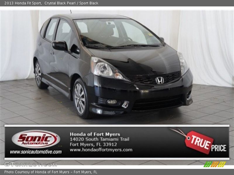 Crystal Black Pearl / Sport Black 2013 Honda Fit Sport