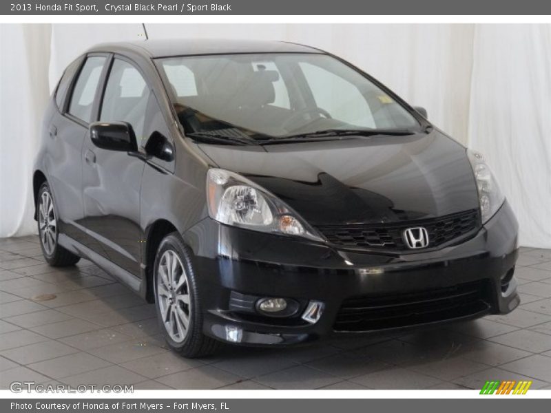 Crystal Black Pearl / Sport Black 2013 Honda Fit Sport
