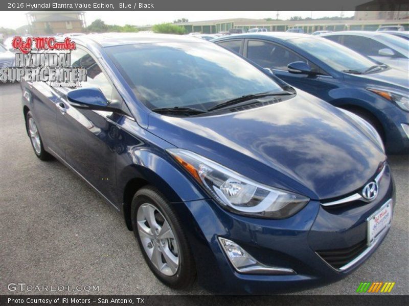 Blue / Black 2016 Hyundai Elantra Value Edition