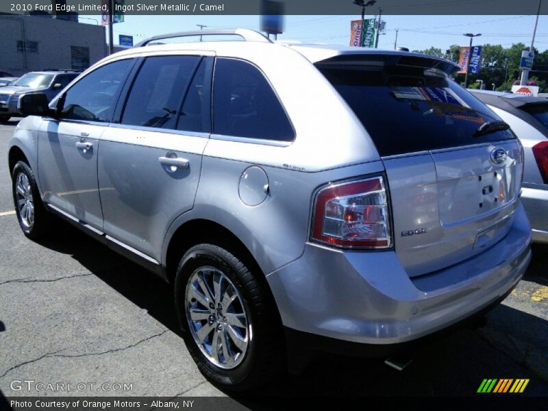 Ingot Silver Metallic / Camel 2010 Ford Edge Limited