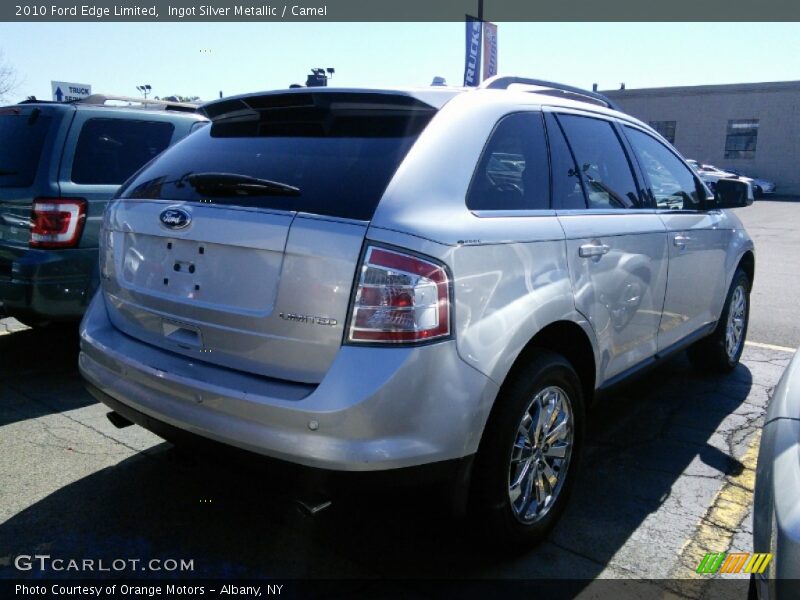 Ingot Silver Metallic / Camel 2010 Ford Edge Limited