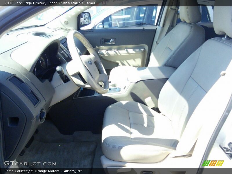 Ingot Silver Metallic / Camel 2010 Ford Edge Limited