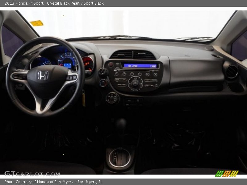 Crystal Black Pearl / Sport Black 2013 Honda Fit Sport