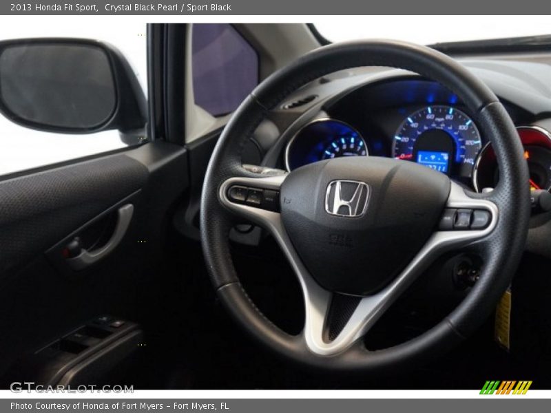 Crystal Black Pearl / Sport Black 2013 Honda Fit Sport
