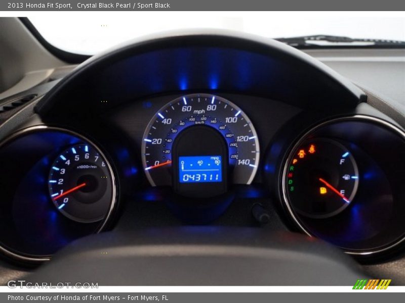 Crystal Black Pearl / Sport Black 2013 Honda Fit Sport