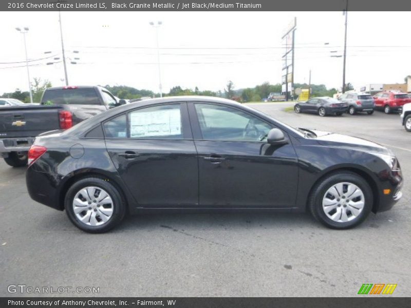 Black Granite Metallic / Jet Black/Medium Titanium 2016 Chevrolet Cruze Limited LS