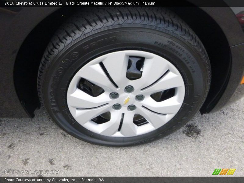Black Granite Metallic / Jet Black/Medium Titanium 2016 Chevrolet Cruze Limited LS
