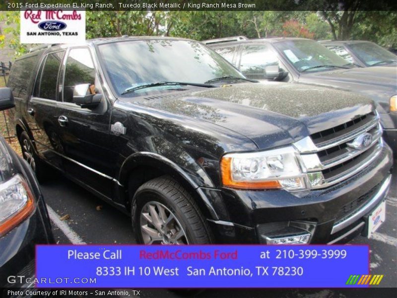 Tuxedo Black Metallic / King Ranch Mesa Brown 2015 Ford Expedition EL King Ranch