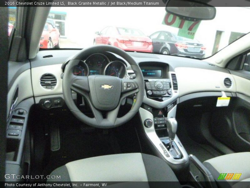 Black Granite Metallic / Jet Black/Medium Titanium 2016 Chevrolet Cruze Limited LS