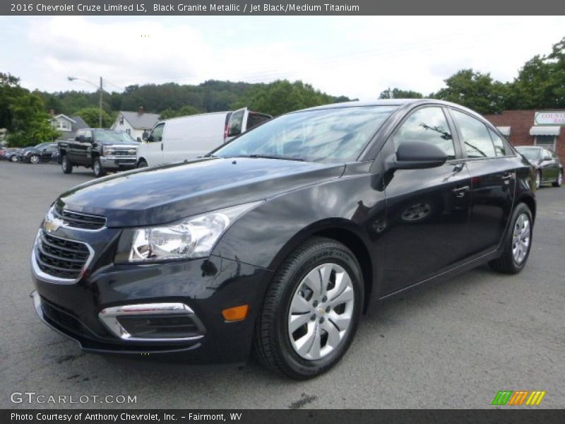 Black Granite Metallic / Jet Black/Medium Titanium 2016 Chevrolet Cruze Limited LS