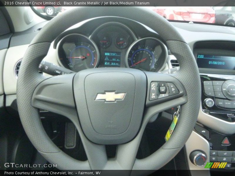 Black Granite Metallic / Jet Black/Medium Titanium 2016 Chevrolet Cruze Limited LS