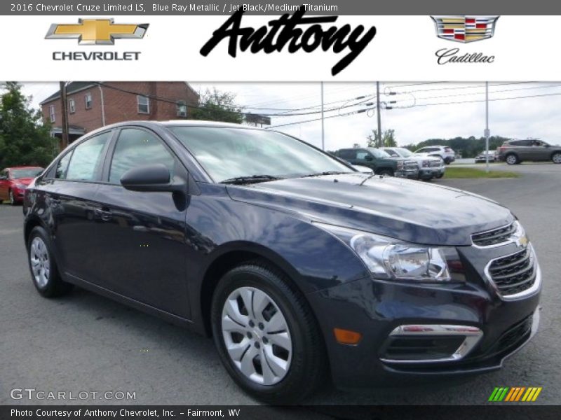 Blue Ray Metallic / Jet Black/Medium Titanium 2016 Chevrolet Cruze Limited LS