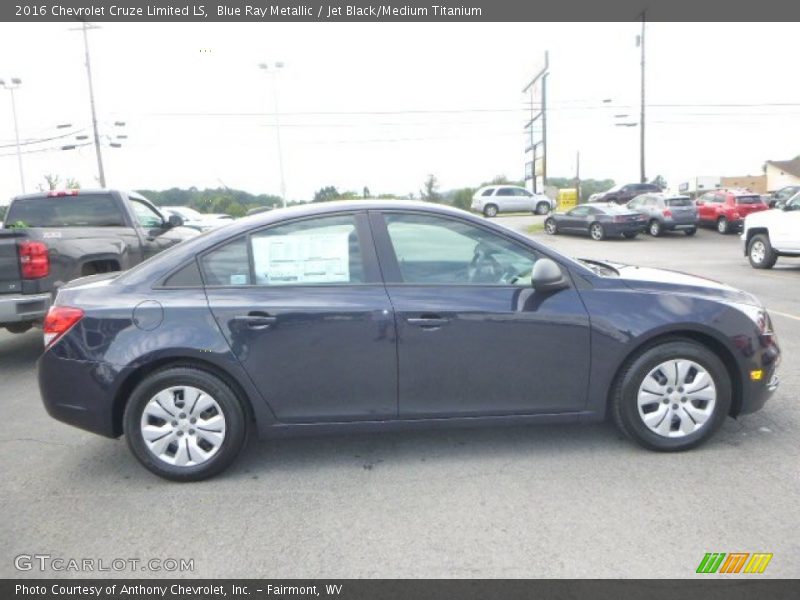 Blue Ray Metallic / Jet Black/Medium Titanium 2016 Chevrolet Cruze Limited LS