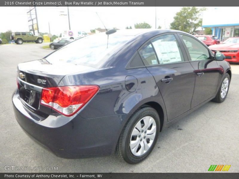 Blue Ray Metallic / Jet Black/Medium Titanium 2016 Chevrolet Cruze Limited LS