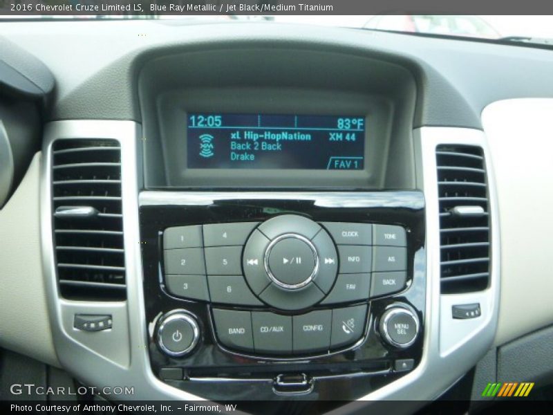 Blue Ray Metallic / Jet Black/Medium Titanium 2016 Chevrolet Cruze Limited LS