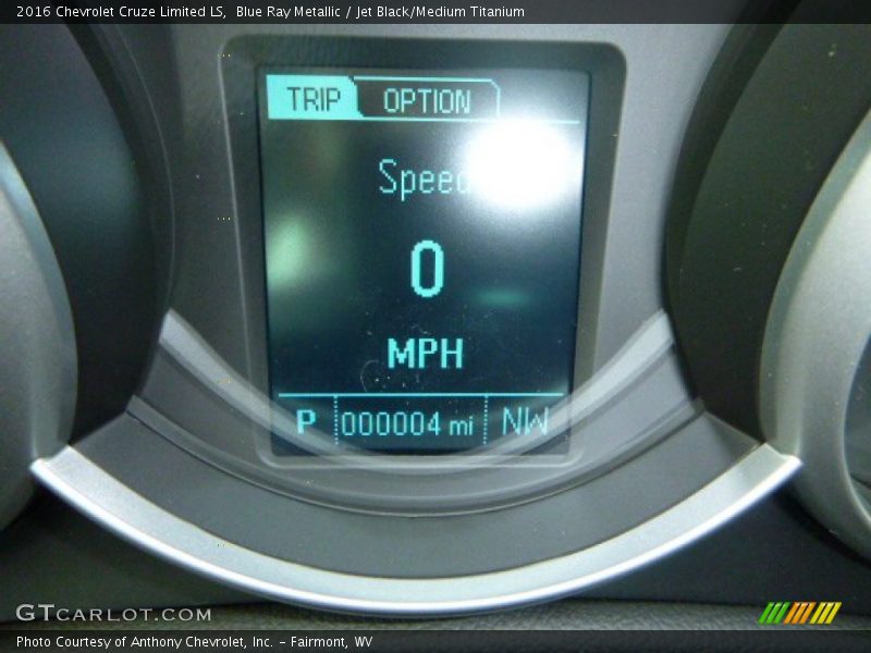 Blue Ray Metallic / Jet Black/Medium Titanium 2016 Chevrolet Cruze Limited LS