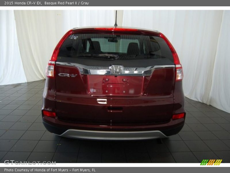 Basque Red Pearl II / Gray 2015 Honda CR-V EX