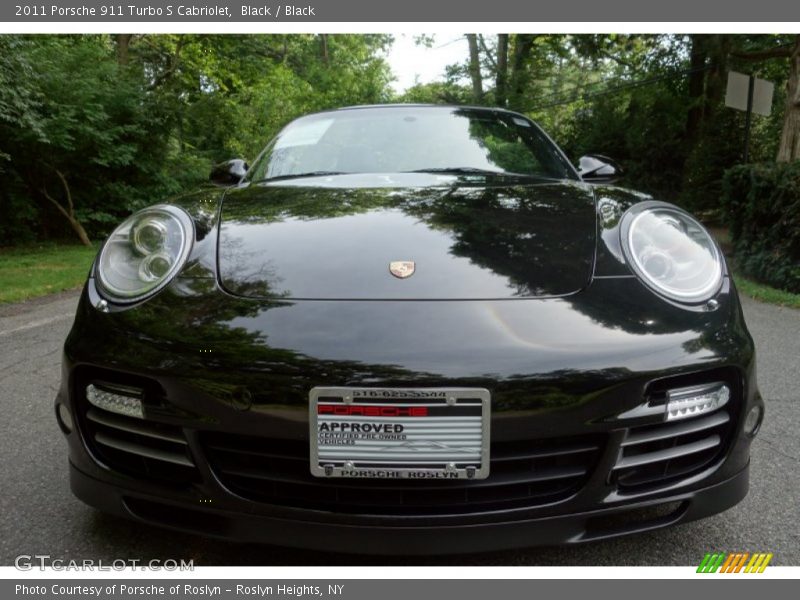 Black / Black 2011 Porsche 911 Turbo S Cabriolet