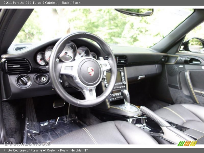 Black / Black 2011 Porsche 911 Turbo S Cabriolet