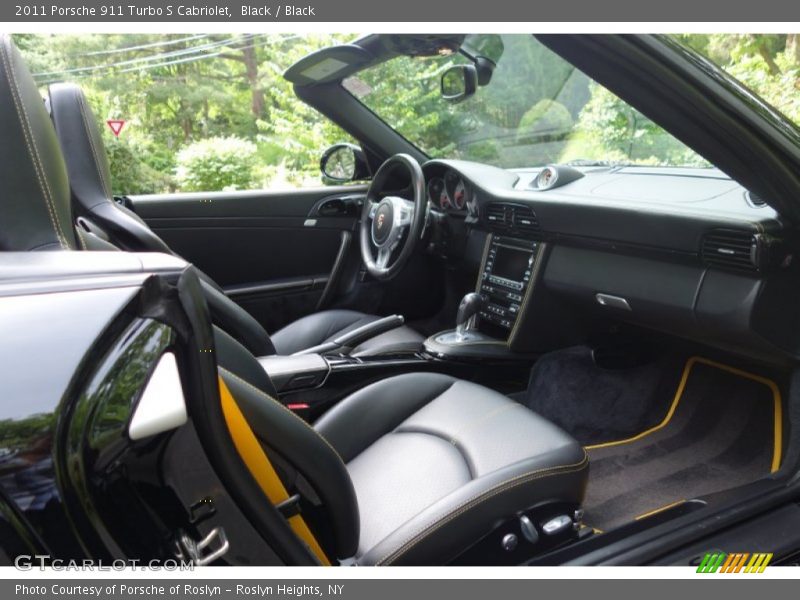 Black / Black 2011 Porsche 911 Turbo S Cabriolet