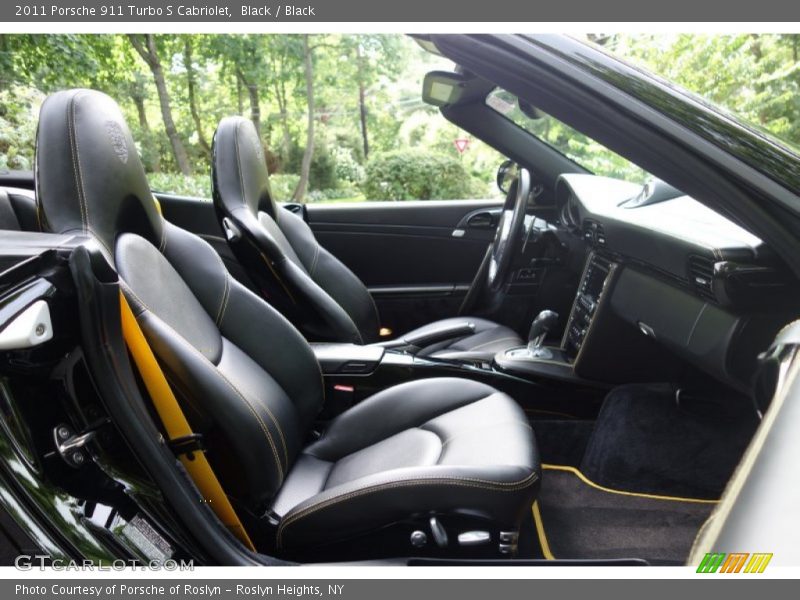 Black / Black 2011 Porsche 911 Turbo S Cabriolet