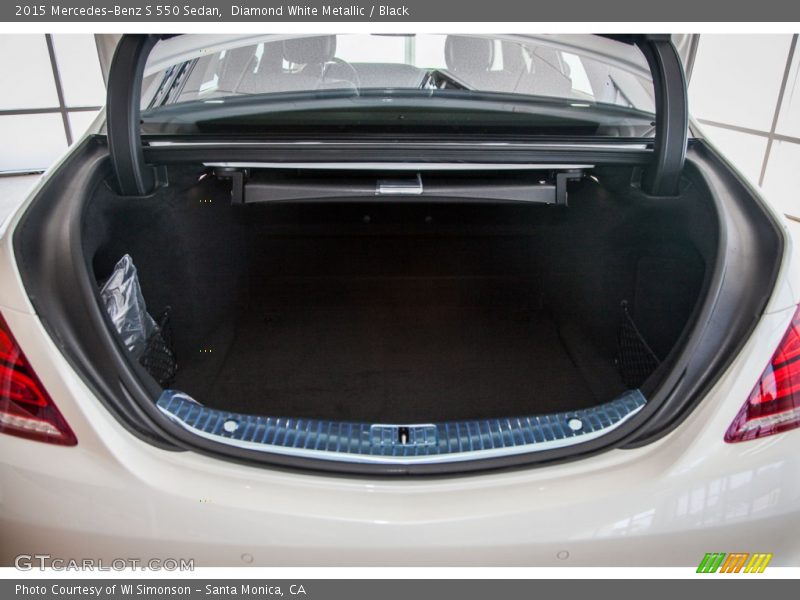 Diamond White Metallic / Black 2015 Mercedes-Benz S 550 Sedan