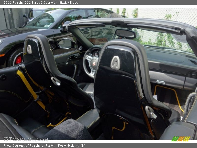 Black / Black 2011 Porsche 911 Turbo S Cabriolet