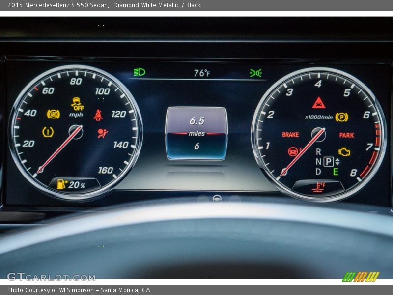 Diamond White Metallic / Black 2015 Mercedes-Benz S 550 Sedan