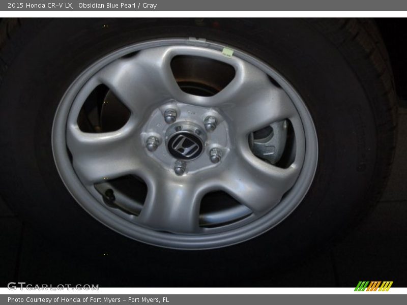 Obsidian Blue Pearl / Gray 2015 Honda CR-V LX