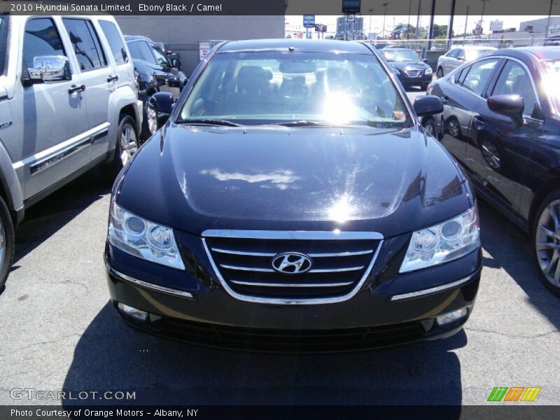 Ebony Black / Camel 2010 Hyundai Sonata Limited