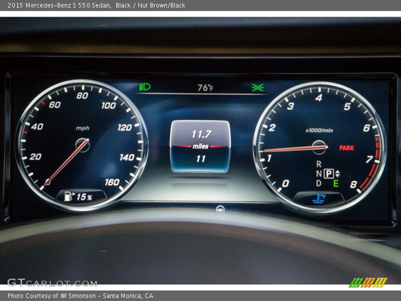 Black / Nut Brown/Black 2015 Mercedes-Benz S 550 Sedan