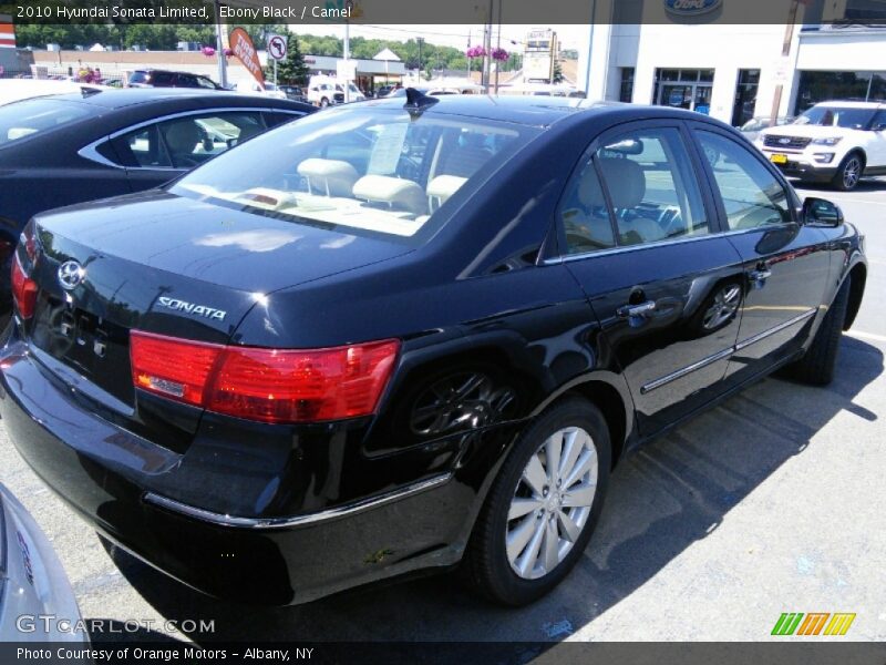 Ebony Black / Camel 2010 Hyundai Sonata Limited