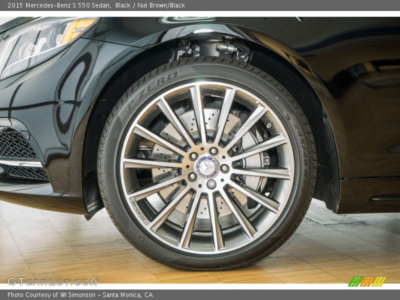 Black / Nut Brown/Black 2015 Mercedes-Benz S 550 Sedan