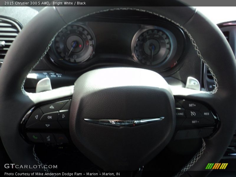 Bright White / Black 2015 Chrysler 300 S AWD