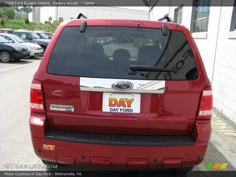 Redfire Metallic / Camel 2008 Ford Escape Limited