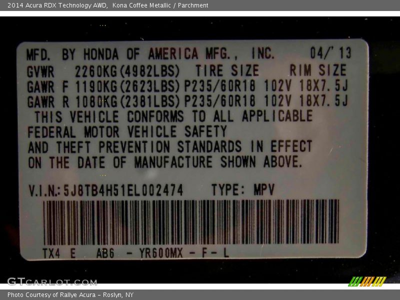 YR600M - 2014 Acura RDX Technology AWD
