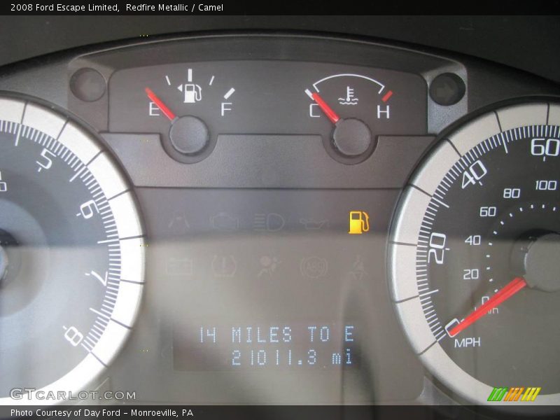 Redfire Metallic / Camel 2008 Ford Escape Limited