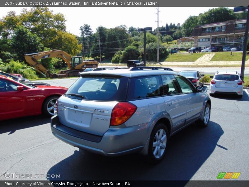 Brilliant Silver Metallic / Charcoal Leather 2007 Subaru Outback 2.5i Limited Wagon