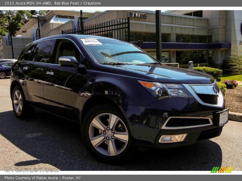 Bali Blue Pearl / Graystone 2013 Acura MDX SH-AWD