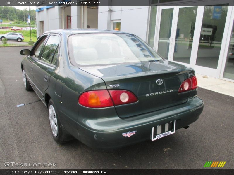 Woodland Pearl / Pebble Beige 2002 Toyota Corolla CE